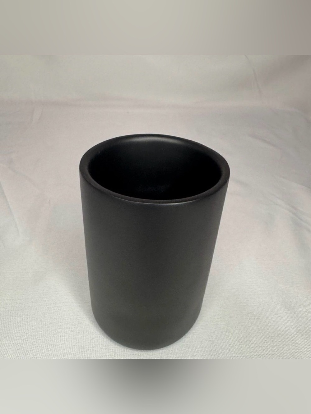 Anthropologie Matte Black Bamboo Tumbler
